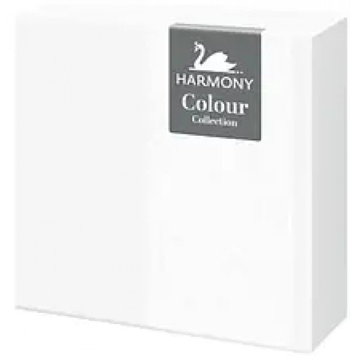 Серветки столові Harmony білі 3-х шарові, 20 шт (835435) - 